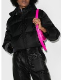 backpack strap puffer jacket