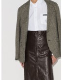 slim-fit cotton-poplin shirt