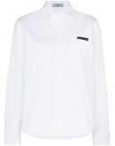 slim-fit cotton-poplin shirt