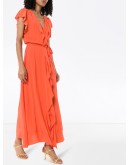 Brianna wrap maxi dress