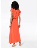 Brianna wrap maxi dress