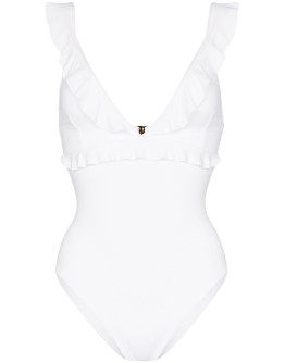Los Angeles frill-neck swimsuit
