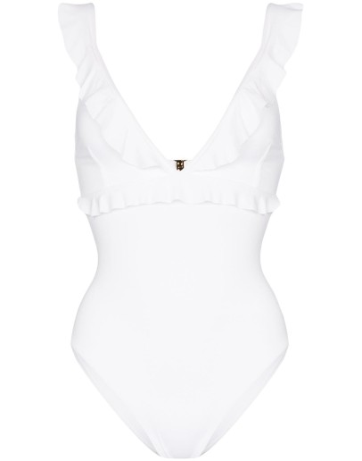 Los Angeles frill-neck swimsuit