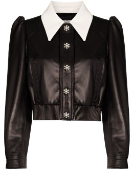 cropped crystal-embellished jacket