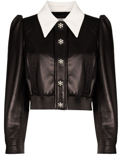 cropped crystal-embellished jacket