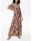 Aria snake-print maxi dress