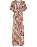Aria snake-print maxi dress
