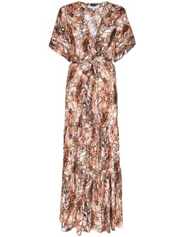 Aria snake-print maxi dress
