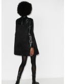 logo-print slip dress