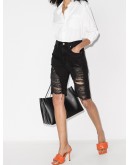 Le Vintage distressed-effect bermuda shorts