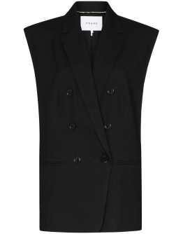 oversize double-breasted waistcoat