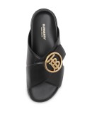TB plaque slide sandals