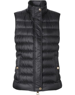 monogram lining puffer gilet