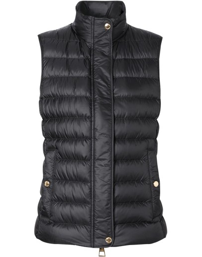 monogram lining puffer gilet