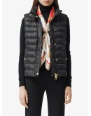 monogram lining puffer gilet