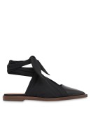 scarf tie detail mules