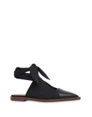scarf tie detail mules