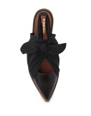 scarf tie detail mules