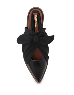 scarf tie detail mules