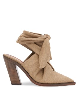 scarf-tie 100mm mules