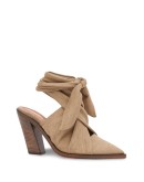 scarf-tie 100mm mules