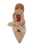 scarf-tie 100mm mules