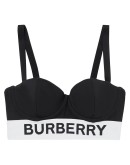 logo tape bikini top