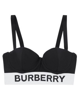 logo tape bikini top