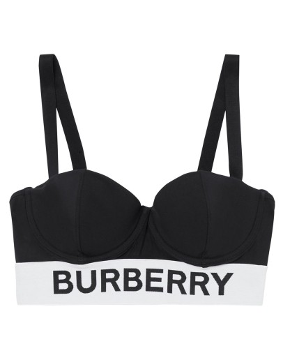 logo tape bikini top