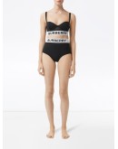 logo tape bikini top