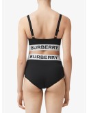 logo tape bikini top