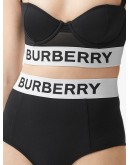 logo tape bikini top
