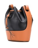 panelled bucket bag