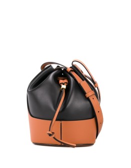 panelled bucket bag