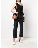 panelled bucket bag
