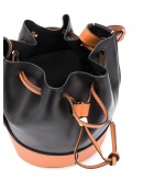 panelled bucket bag