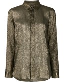 lamé silk shimmering shirt