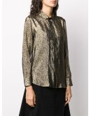 lamé silk shimmering shirt