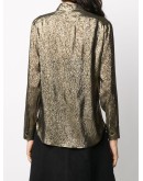 lamé silk shimmering shirt
