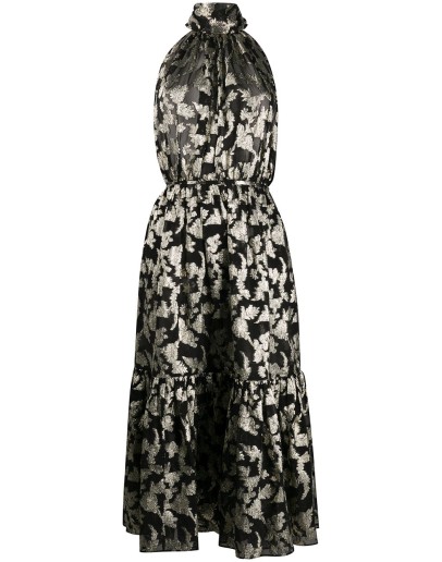 long lavallière halterneck dress