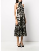 long lavallière halterneck dress