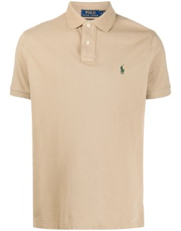 logo-embroidered polo shirt