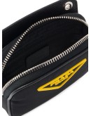 nylon and saffiano leather pouch