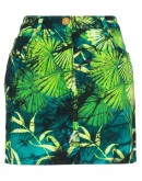 Jungle print mini skirt