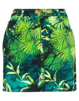 Jungle print mini skirt