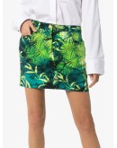 Jungle print mini skirt