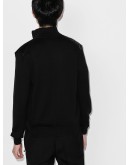 zip-up knit cardigan jacket