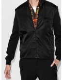 zip-up knit cardigan jacket