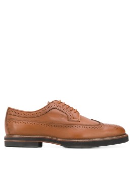 lace-up leather brogues 