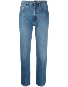straight-leg cropped jeans